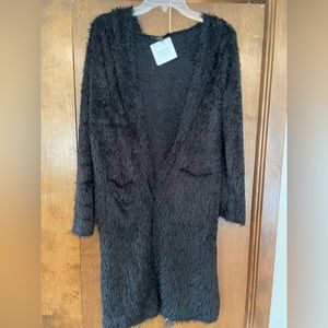 Black soft cardigan